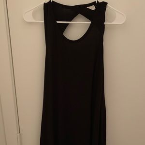 Black Dress with Open Back